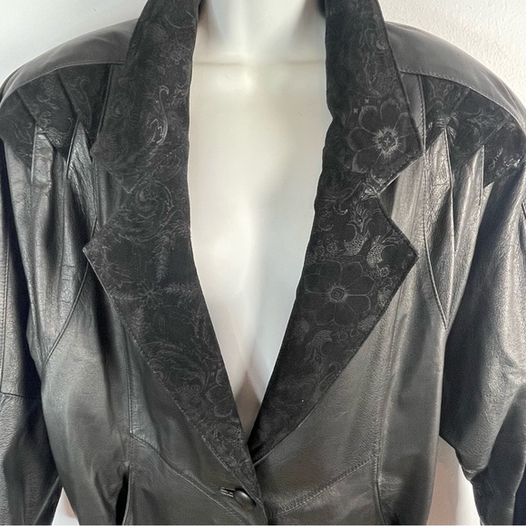 Global Identity G-III Vintage Long Leather Jacket Size Large - Picture 4 of 8